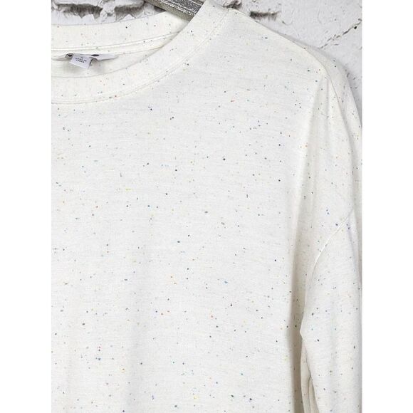 THREE DOTS Confetti Dot Active Wear Athleisure Pullover Soft Knit Size Small - Picture 4 of 10